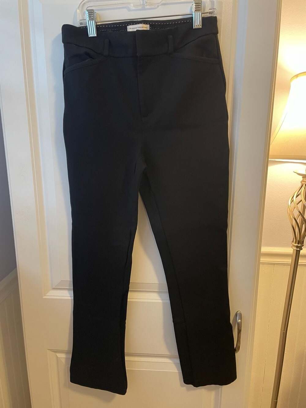Anthropologie Essential Slim Petal Hem Trousers Black Size 0